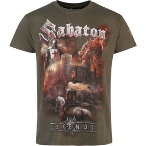 Sabaton Castle Tričko khaki - RockTime.cz