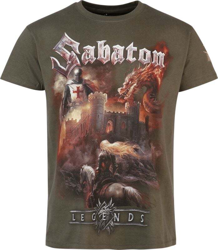 Sabaton Castle Tričko khaki - RockTime.cz