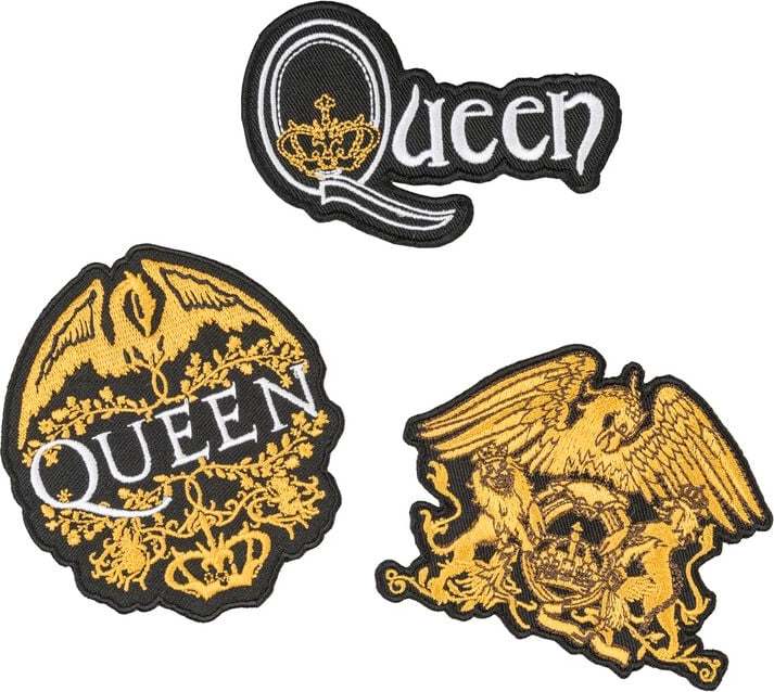 Queen Patches 3-er Set Queen nášivka standard - RockTime.cz