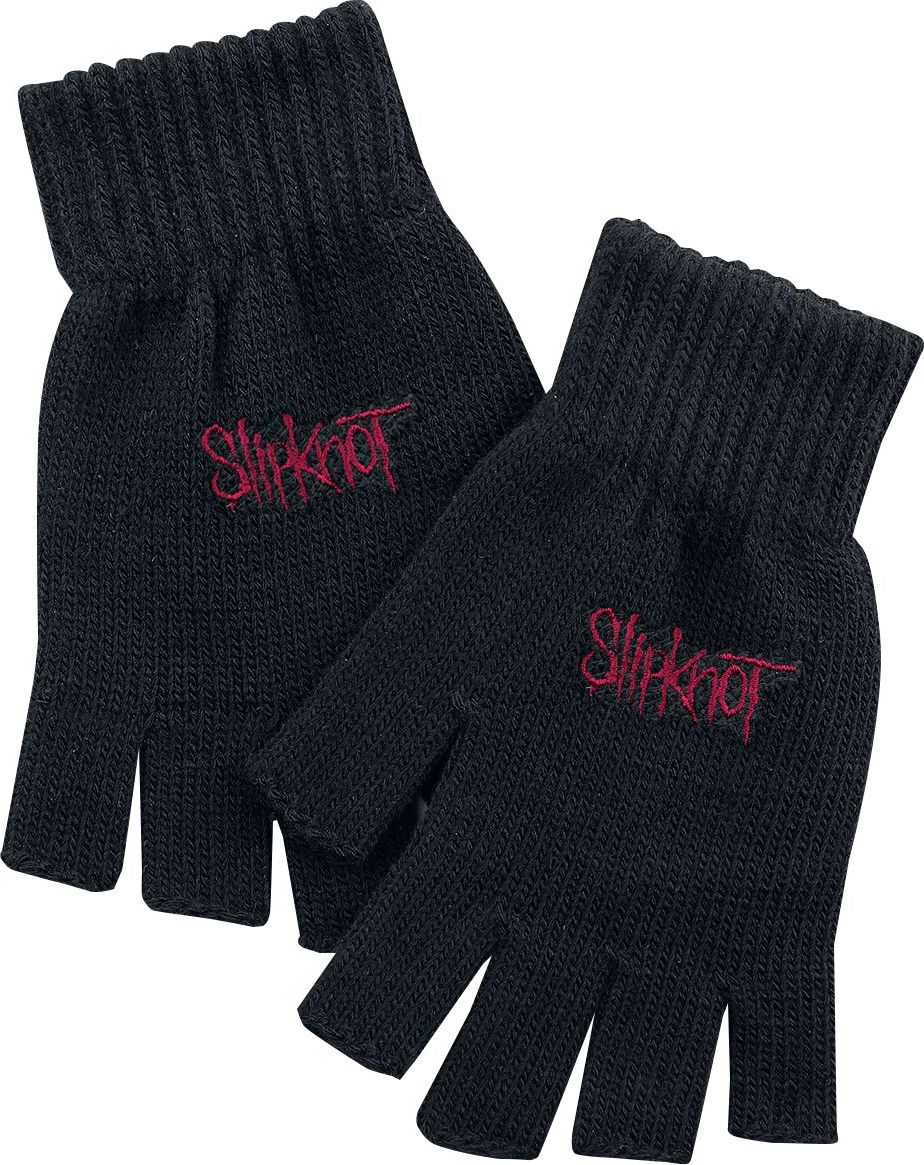 Slipknot Logo rukavice bez prstů černá - RockTime.cz