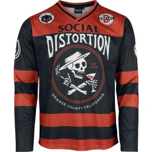Social Distortion Hockey Jersey Tričko s dlouhým rukávem vícebarevný - RockTime.cz