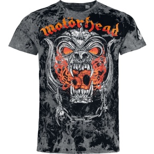 Motörhead Flames Bull Tričko tmavě šedá - RockTime.cz