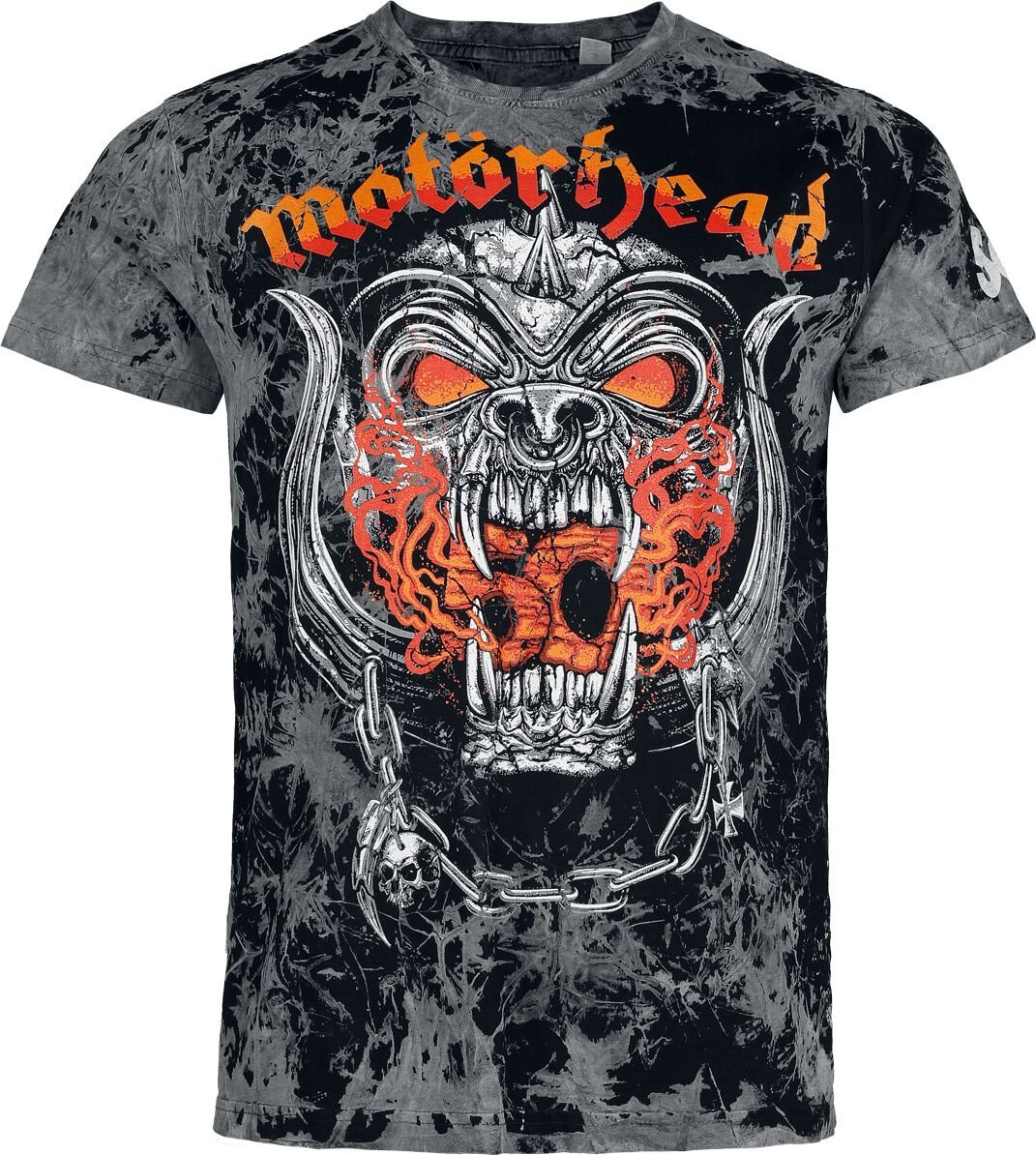 Motörhead Flames Bull Tričko tmavě šedá - RockTime.cz