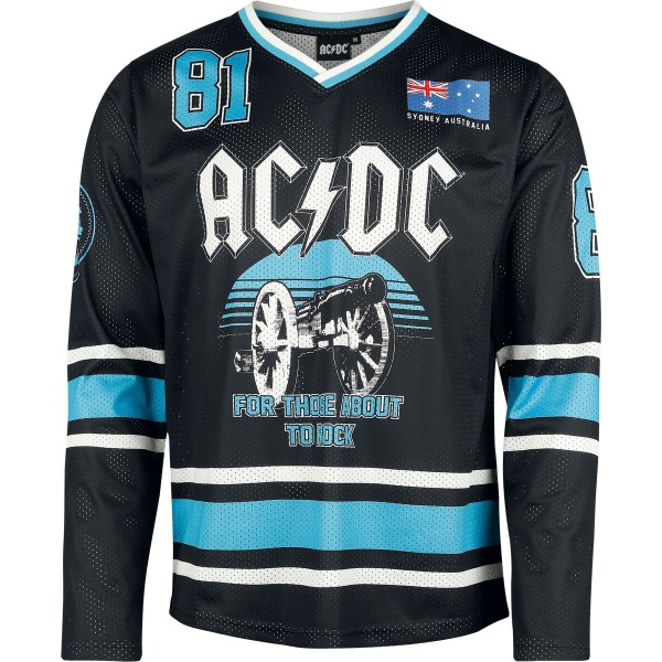 AC/DC Hockey Jersey Tričko s dlouhým rukávem vícebarevný - RockTime.cz