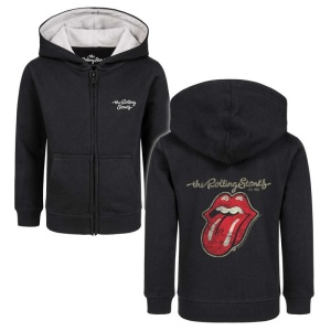 The Rolling Stones Metal-Kids - Classic Tongue detská mikina s kapucí na zip černá - RockTime.cz