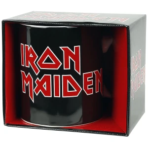 Iron Maiden Iron Maiden Logo Hrnek cerná/cervená/bílá - RockTime.cz