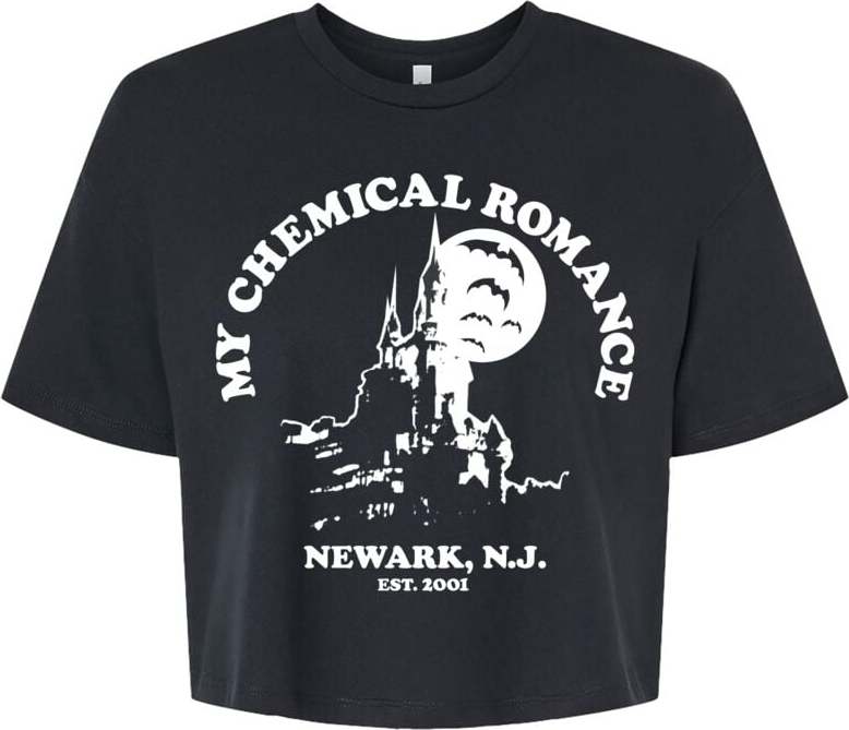 My Chemical Romance Newark Castle Crop Dámské tričko černá - RockTime.cz