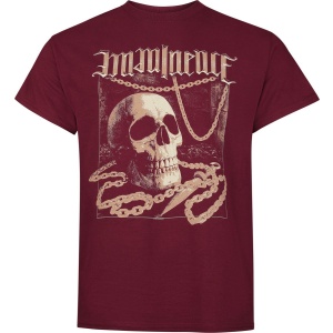 Imminence Skull Tričko tmavě červená - RockTime.cz