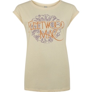 Fleetwood Mac Flower Logo Dámské tričko písková - RockTime.cz