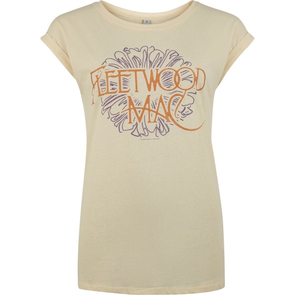 Fleetwood Mac Flower Logo Dámské tričko písková - RockTime.cz