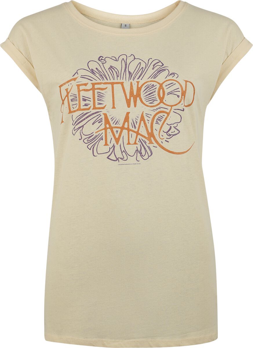 Fleetwood Mac Flower Logo Dámské tričko písková - RockTime.cz