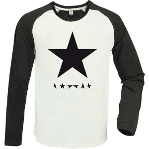 David Bowie Amplified Collection - Black Star Baseball tričko s dlouhým rukávem vícebarevný - RockTime.cz