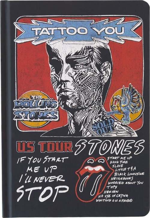 The Rolling Stones Notizbuch A5 The Rolling Stones Notes vícebarevný - RockTime.cz