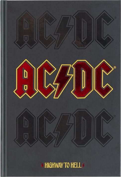 AC/DC Notizbuch Premium A5 AC/DC Notes vícebarevný - RockTime.cz