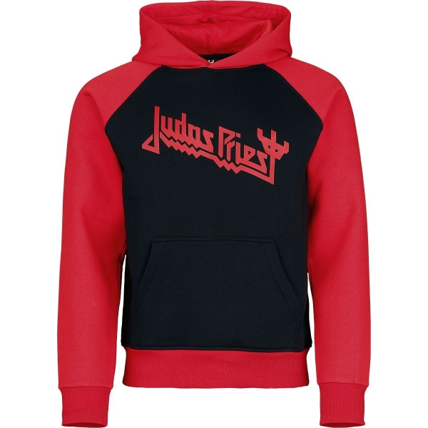 Judas Priest Logo Mikina s kapucí cerná/cervená - RockTime.cz