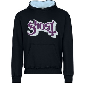 Ghost Logo Mikina s kapucí cerná/modrá - RockTime.cz