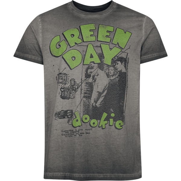 Green Day Sketched Man Tričko šedá - RockTime.cz