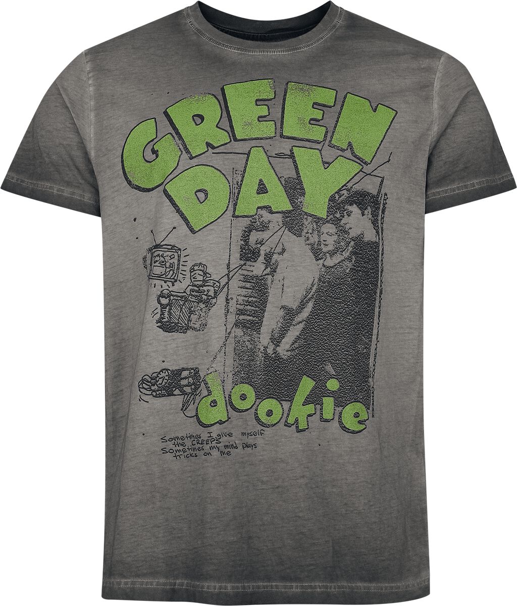 Green Day Sketched Man Tričko šedá - RockTime.cz