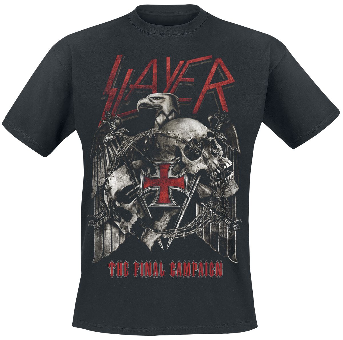 Slayer Final Campaign Eagle Tričko černá - RockTime.cz