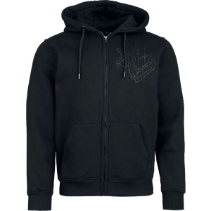 Lord Of The Lost Black Logo Mikina s kapucí na zip černá - RockTime.cz