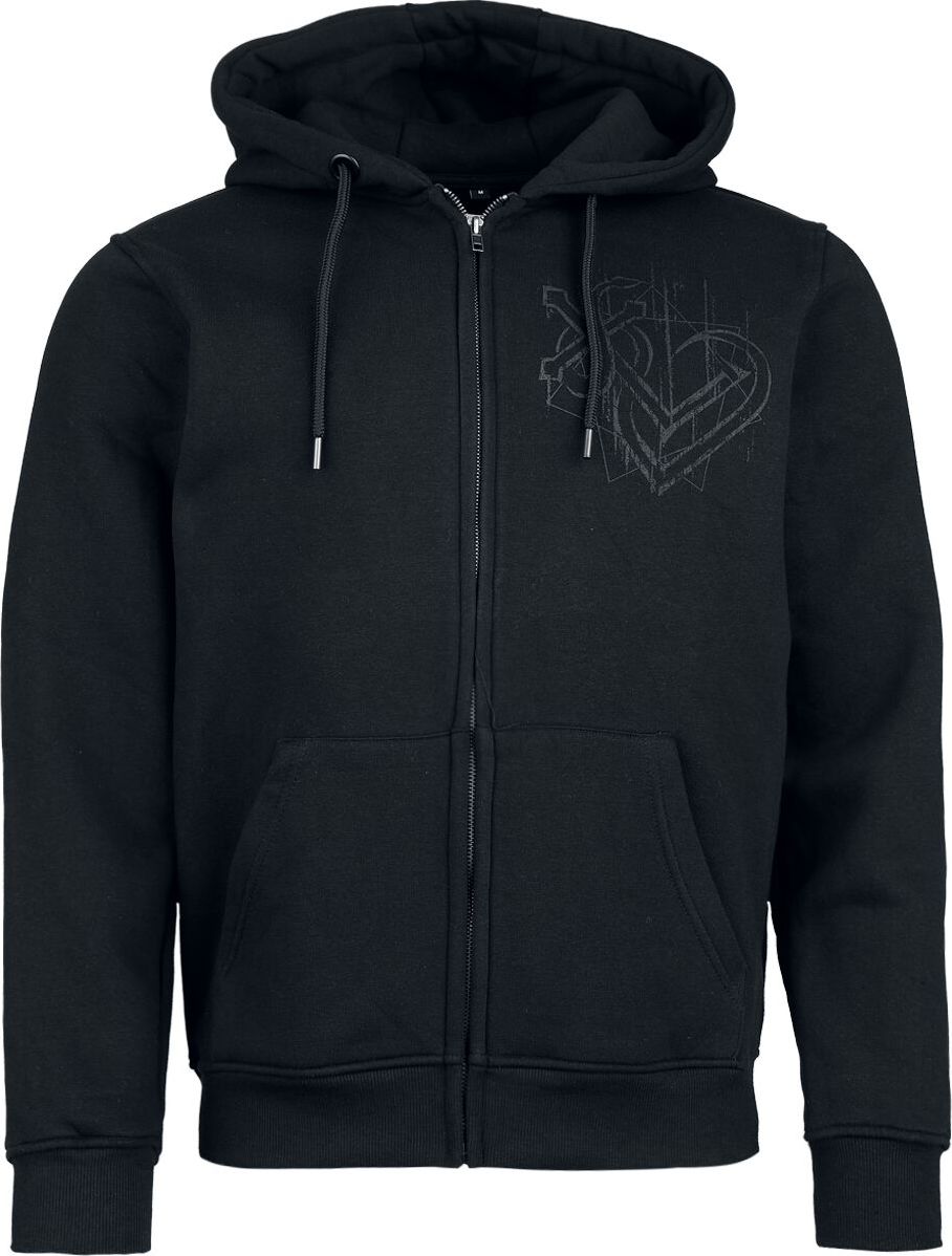 Lord Of The Lost Black Logo Mikina s kapucí na zip černá - RockTime.cz
