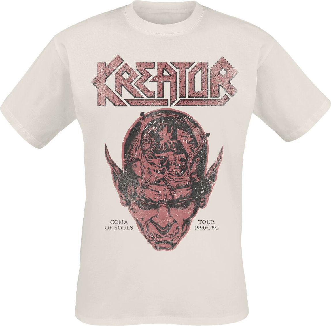 Kreator Vancouver 1991 Tričko přírodní - RockTime.cz