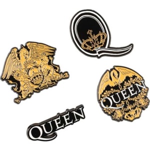 Queen Set 4 Pins Queen Sada odznaků standard - RockTime.cz