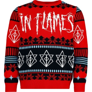In Flames Holiday Sweater 2025 Pletený svetr vícebarevný - RockTime.cz