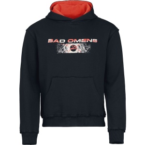 Bad Omens Logo Mikina s kapucí cerná/cervená - RockTime.cz