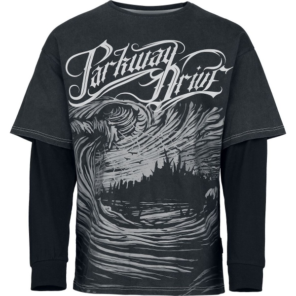 Parkway Drive EMP Signature Collection Tričko s dlouhým rukávem tmave šedá/cerná - RockTime.cz