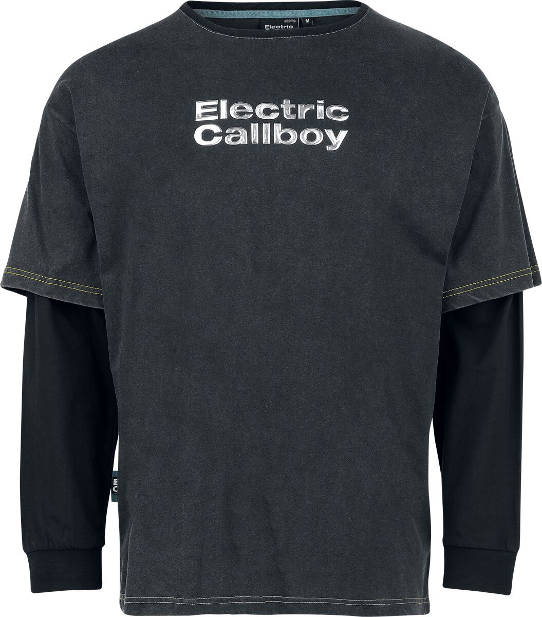 Electric Callboy EMP Signature Collection Tričko s dlouhým rukávem tmave šedá/cerná - RockTime.cz