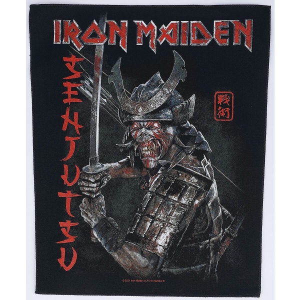 Iron Maiden Senjutsu nášivka na záda cerná/cervená - RockTime.cz