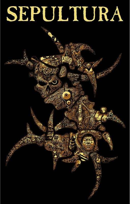 Sepultura Discography Textilní plakát vícebarevný - RockTime.cz