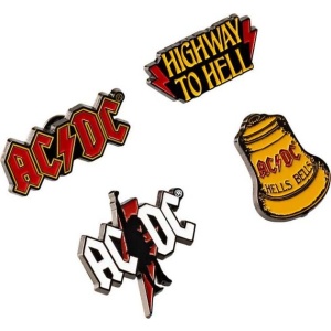 AC/DC Set 4 Pins AC/DC Sada odznaků standard - RockTime.cz