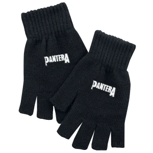 Pantera Logo rukavice bez prstů černá - RockTime.cz