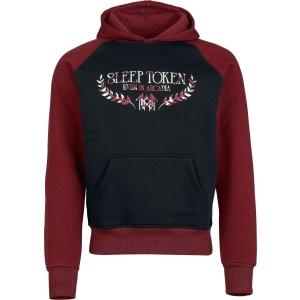Sleep Token Logo Mikina s kapucí cerná/vínová - RockTime.cz