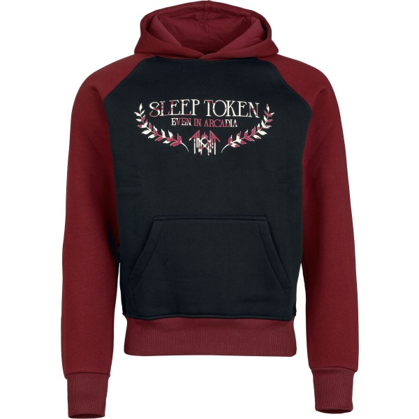 Sleep Token Logo Mikina s kapucí cerná/vínová - RockTime.cz