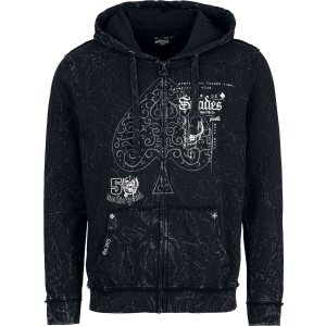 Motörhead EMP Signature Collection Mikina s kapucí na zip tmavě šedá - RockTime.cz
