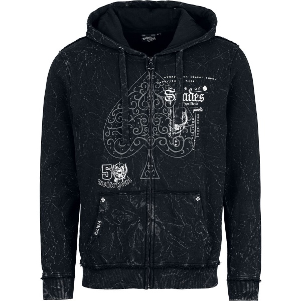Motörhead EMP Signature Collection Mikina s kapucí na zip tmavě šedá - RockTime.cz