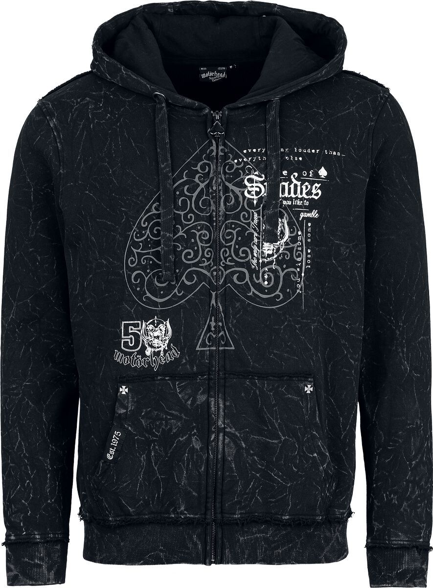 Motörhead EMP Signature Collection Mikina s kapucí na zip tmavě šedá - RockTime.cz