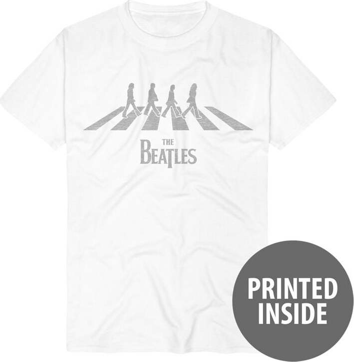 The Beatles Abbey Road Silhouette Tričko bílá - RockTime.cz
