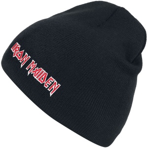 Iron Maiden Logo Beanie čepice černá - RockTime.cz