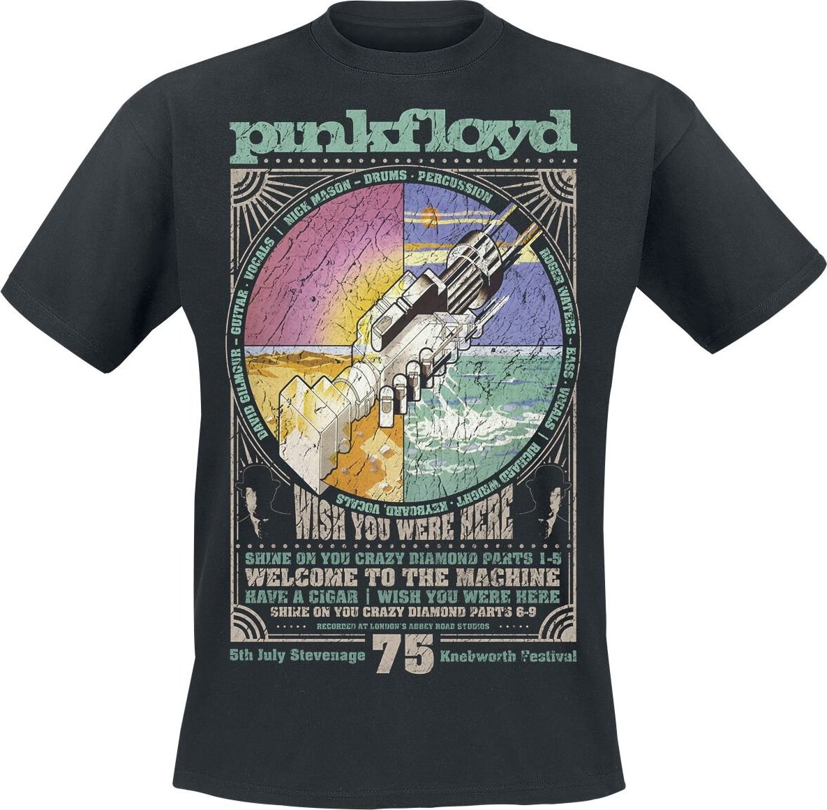 Pink Floyd WYWH Tracklist Tričko černá - RockTime.cz