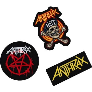 Anthrax Patches 5er-Set Anthrax nášivka standard - RockTime.cz