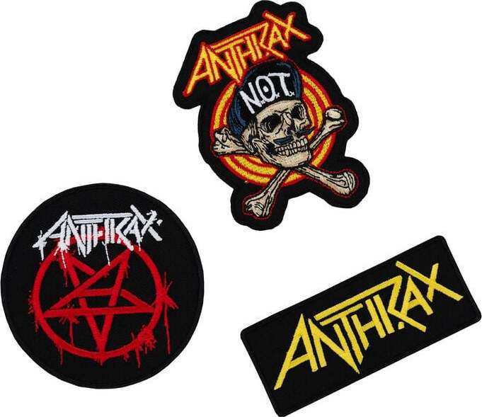 Anthrax Patches 5er-Set Anthrax nášivka standard - RockTime.cz