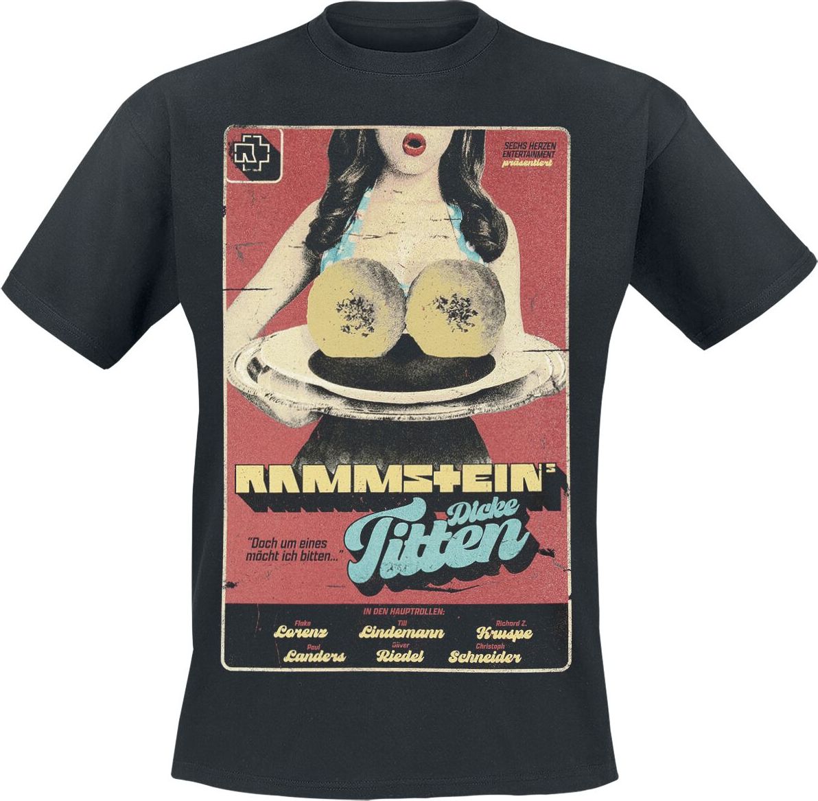 Rammstein Dicke Titten Tričko černá - RockTime.cz