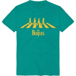 The Beatles Abbey Road Silhouette Tričko tyrkysová - RockTime.cz