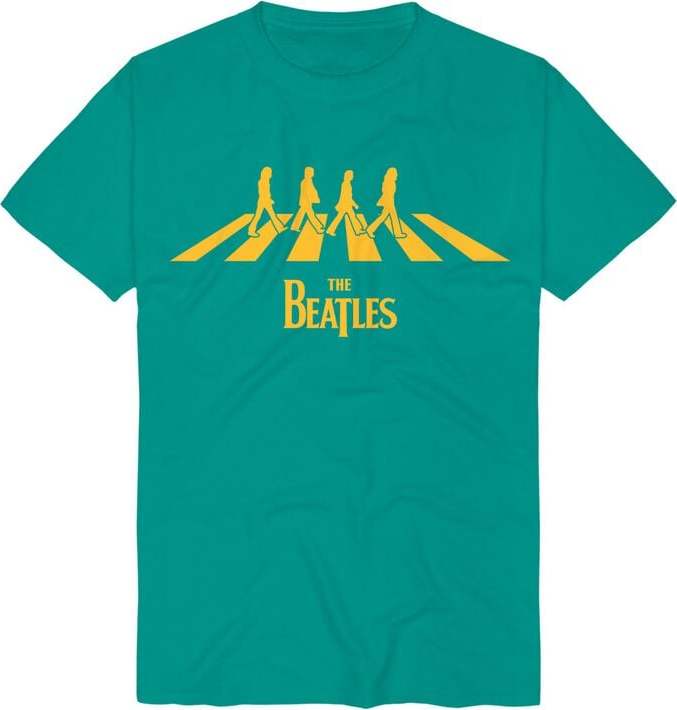 The Beatles Abbey Road Silhouette Tričko tyrkysová - RockTime.cz