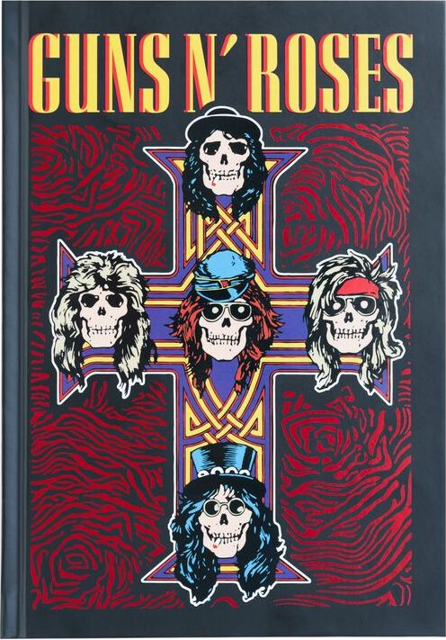 Guns N' Roses Notizbuch Premium A5 Guns N' Roses Notes vícebarevný - RockTime.cz