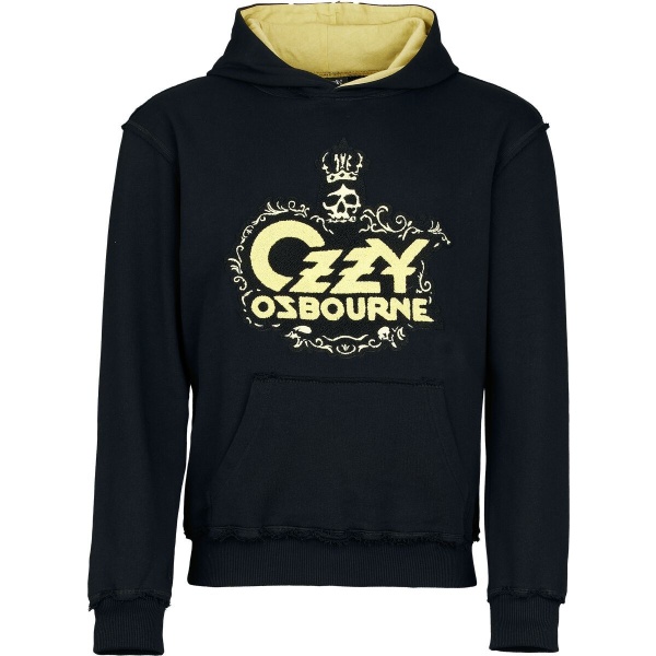 Ozzy Osbourne Logo Mikina s kapucí cerná/žlutá - RockTime.cz